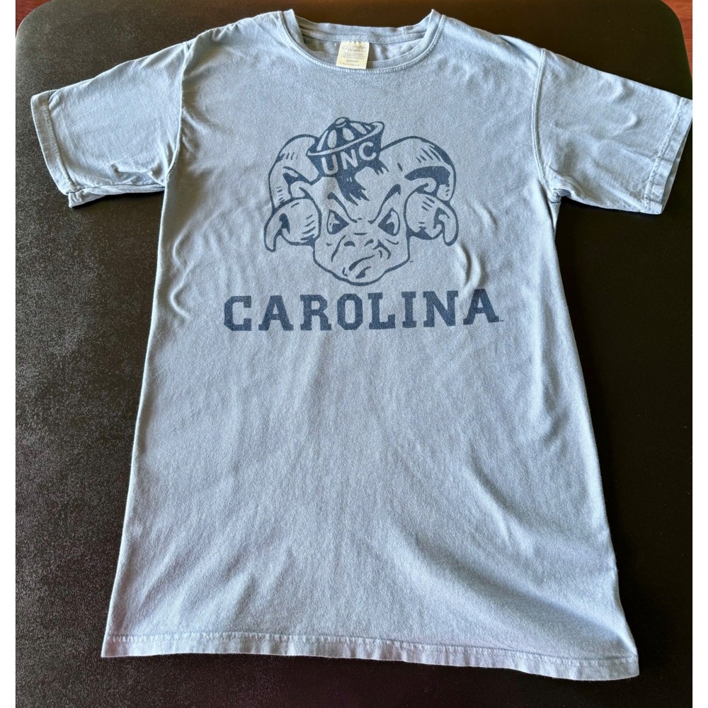 UNC Carolina Rameses Mascot T-Shirt Comfort Wash Womens Small #Tarheels